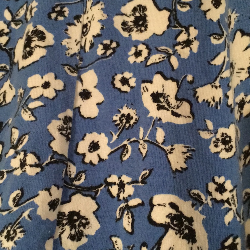 Blue Floral Mini Skater Skirt Size Small Resale - Picture 3 of 9